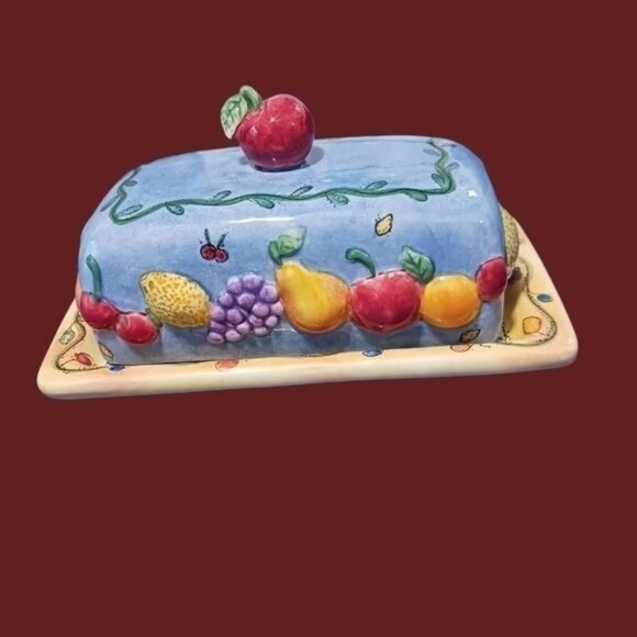 Sango sangria set of 7 pcs butter dish salt& pepper creamer& sugar lid - Picture 3 of 12